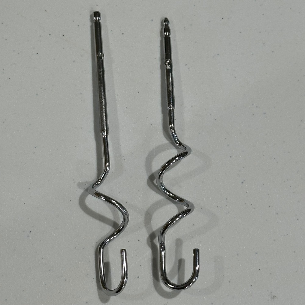 Hamilton‎ Dough Hooks Hand Mixer OS Silver Good Spiral Replacement Parts